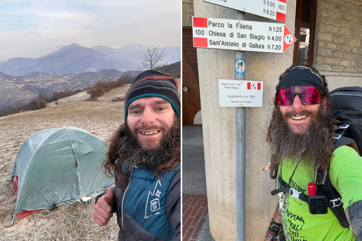 Missione compiuta! Luca Terenziani ha attraversato tutta l’Italia a piedi in solitaria (nonostante due malattie autoimmuni)