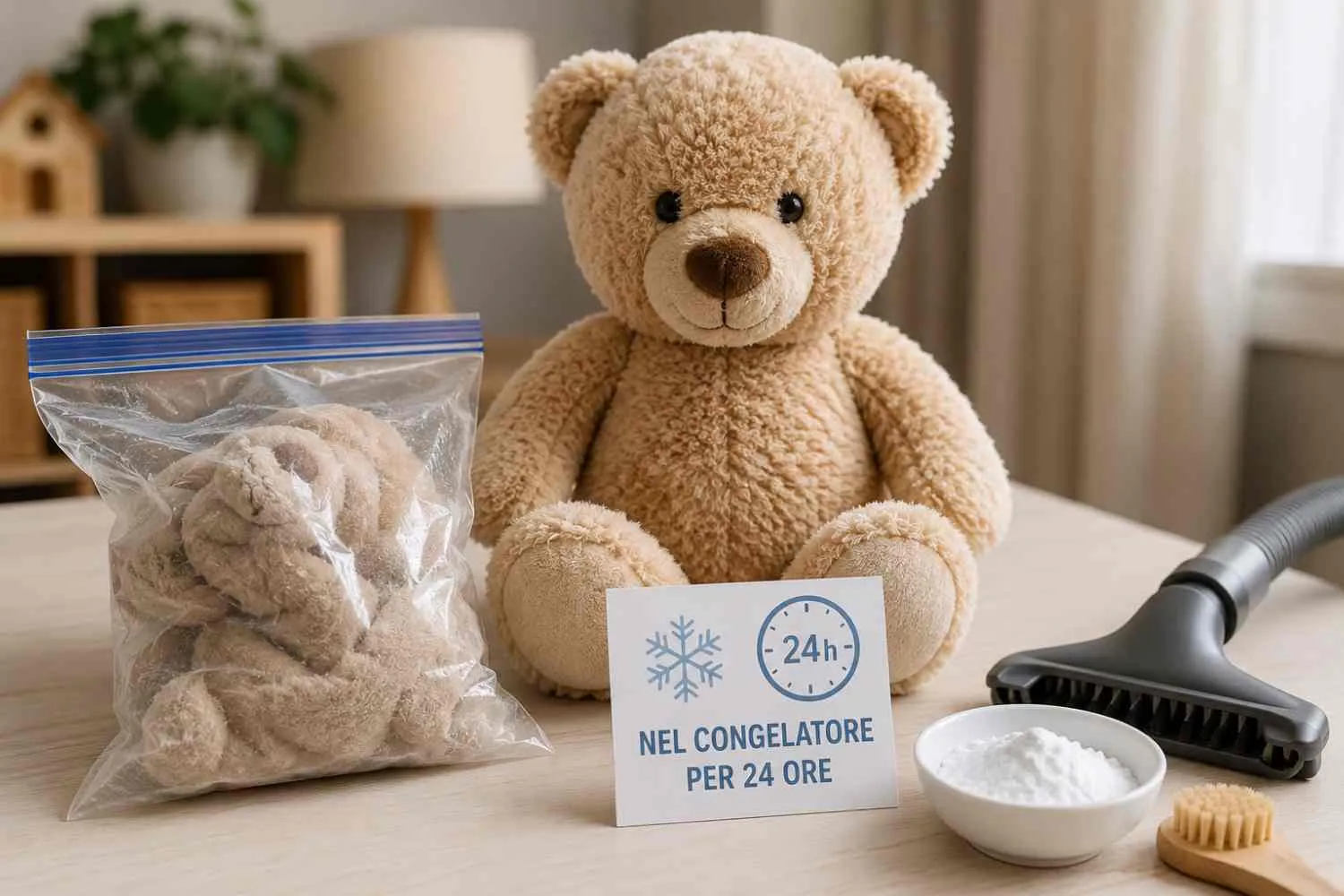 Come eliminare la polvere dai peluche senza lavarli? Prova il trucco del sacchetto congelatore