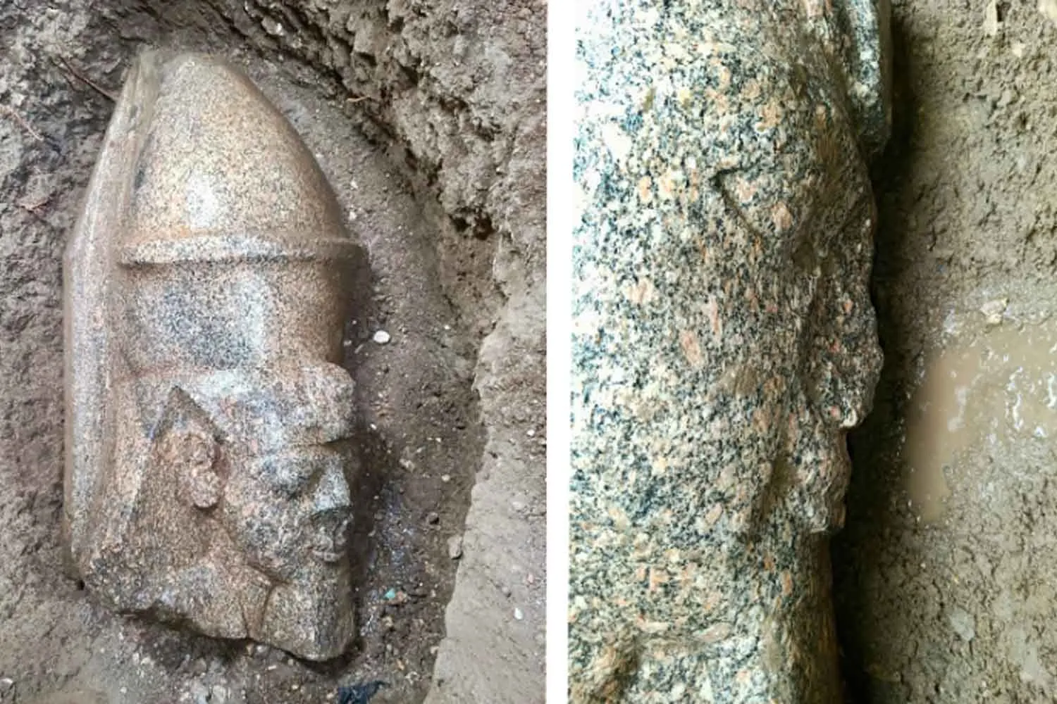 Mentre lavorava il suo campo, un contadino trova una pietra rosa: era un pezzo di una colossale statua di Ramses II