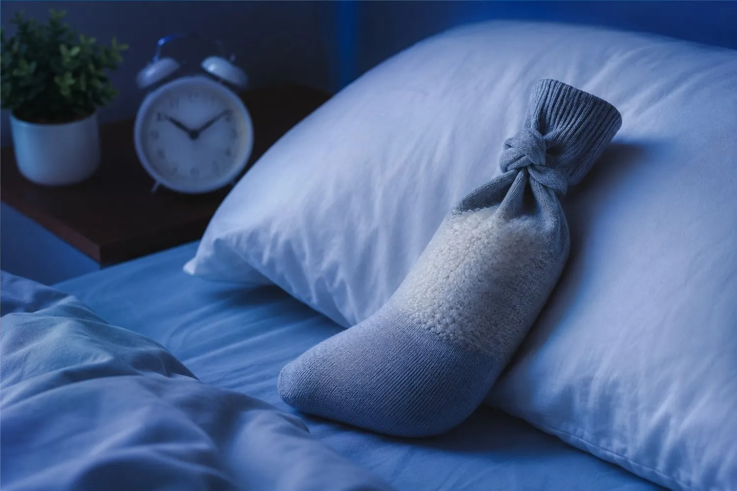 Calza con il riso nel congelatore: il trucco che può aiutarti a dormire meglio nelle notti più calde