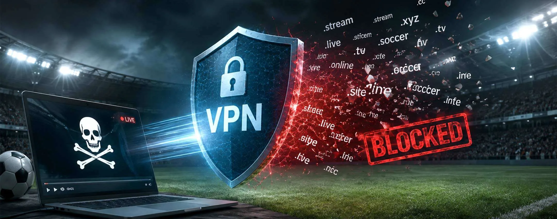 Calcio e pirateria, per i blocchi coinvolte anche le VPN
