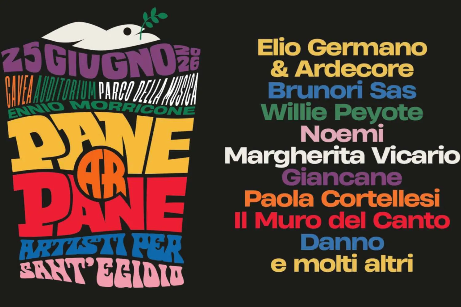 Elio Germano unisce i big della musica in un concerto con le hit internazionali tradotte in romanesco: l'intero ricavato andrà a Sant'Egidio