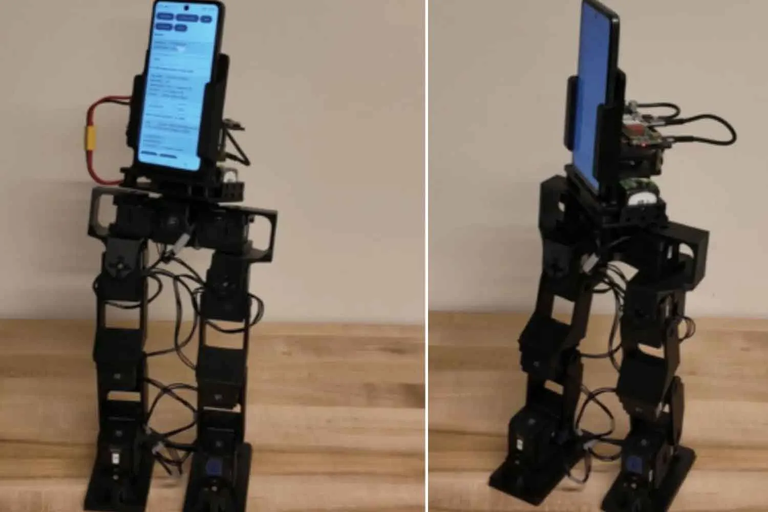 Il tuo vecchio smartphone può diventare il cervello di un robot umanoide che cammina (e segue le persone)