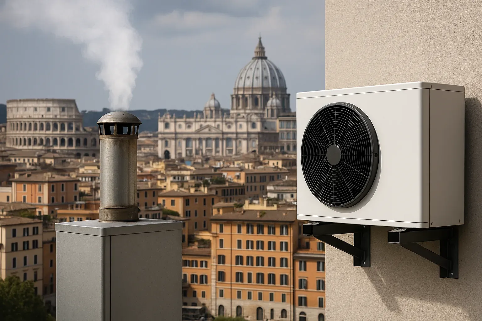 Transizione gas riscaldamento edifici: Roma penultima tra 15 capitali