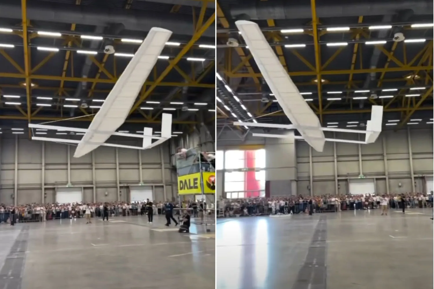 L'aeroplano di carta più grande del mondo è realizzato da 7 studenti italiani e ha un'apertura alare record di 20 metri