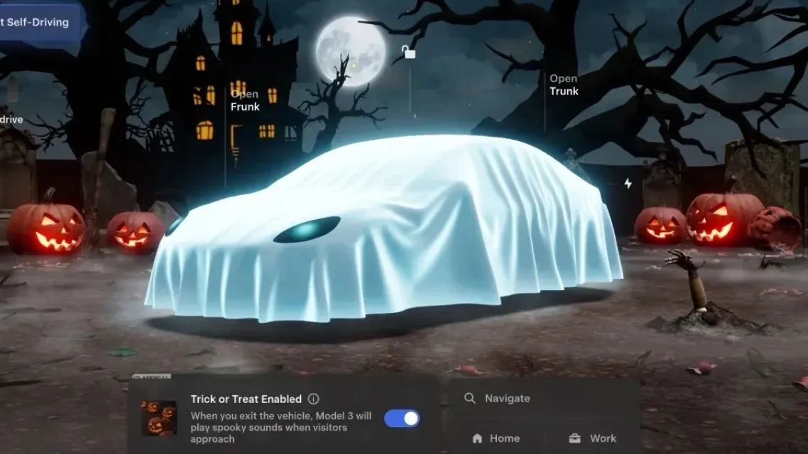 Scheletri, fantasmi e non solo: Tesla lancia la modalità Halloween - HDmotori.it