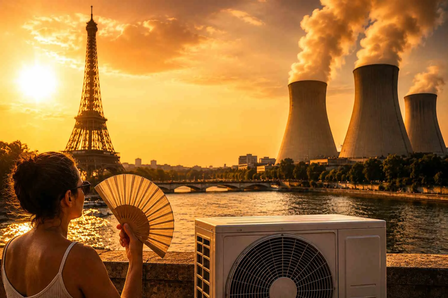 Il paradosso della "canicule": mentre i francesi comprano condizionatori, la cupola di calore spegne le centrali nucleari e riduce l'elettricità