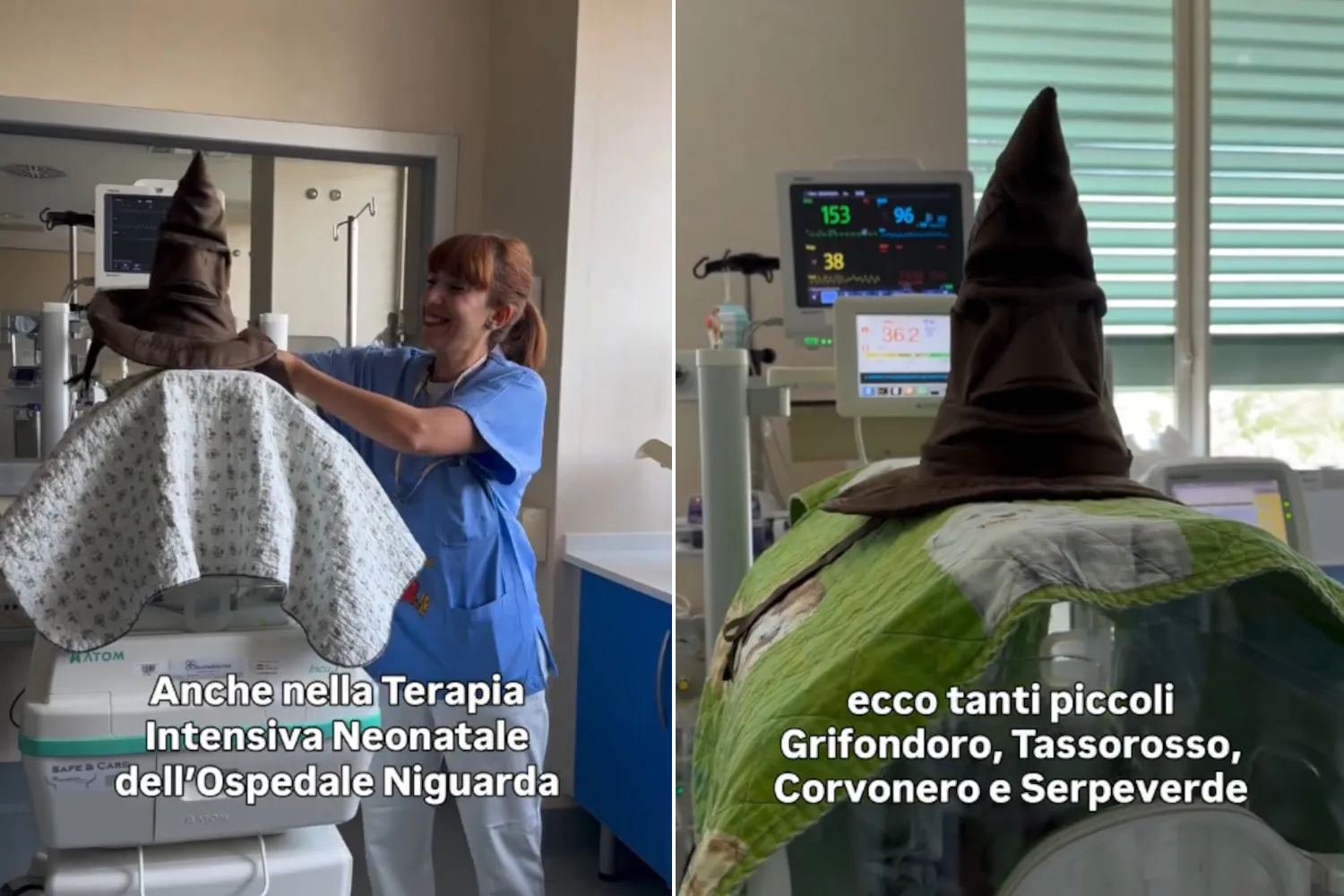 Alla Terapia Intensiva Neonatale del Niguarda si festeggia il “Back to Hogwarts”: i piccoli ricoverati diventano maghetti