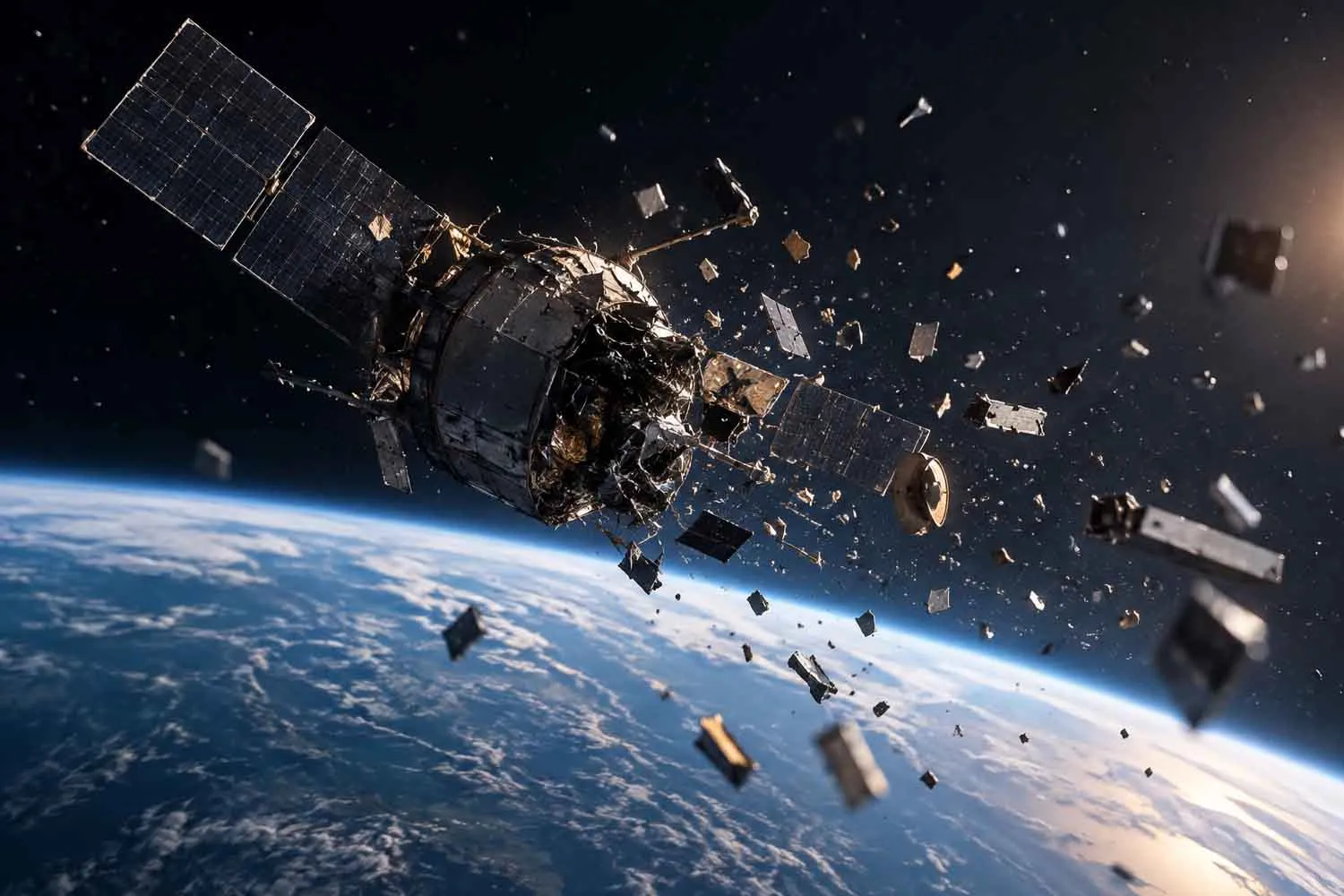 Un satellite spia USA è misteriosamente esploso a 775 km dalla Terra: i detriti potrebbero innescare la sindrome di Kessler