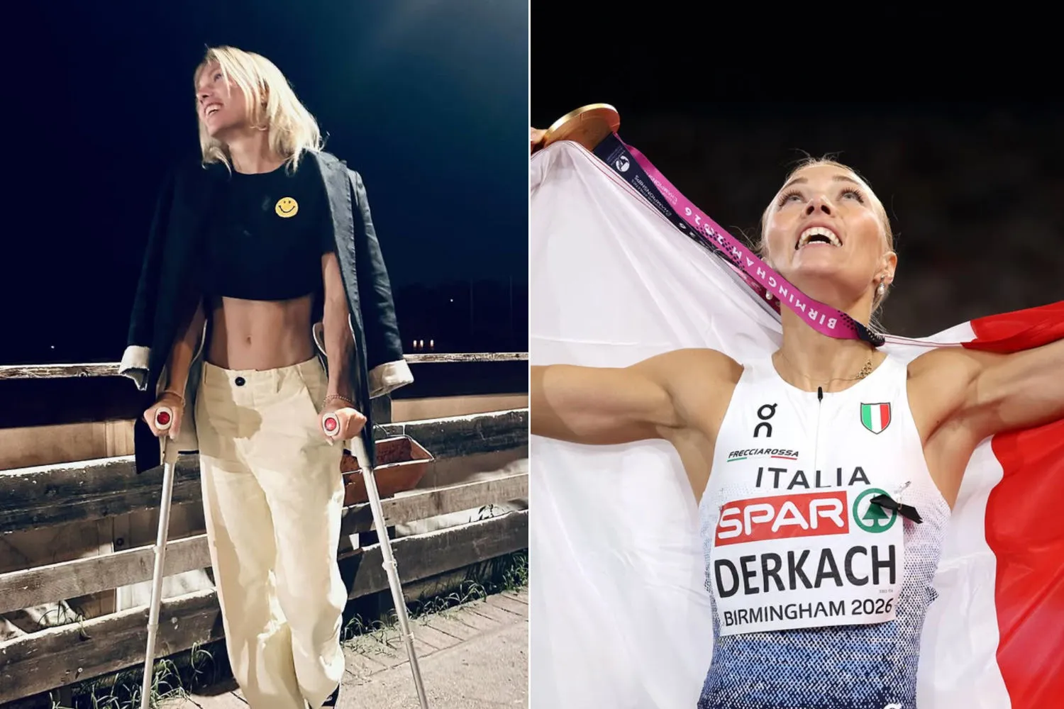 L'azzurra Dariya Derkach conquista la medaglia d’oro nel salto triplo agli Europei: lo scorso anno era in un letto d'ospedale