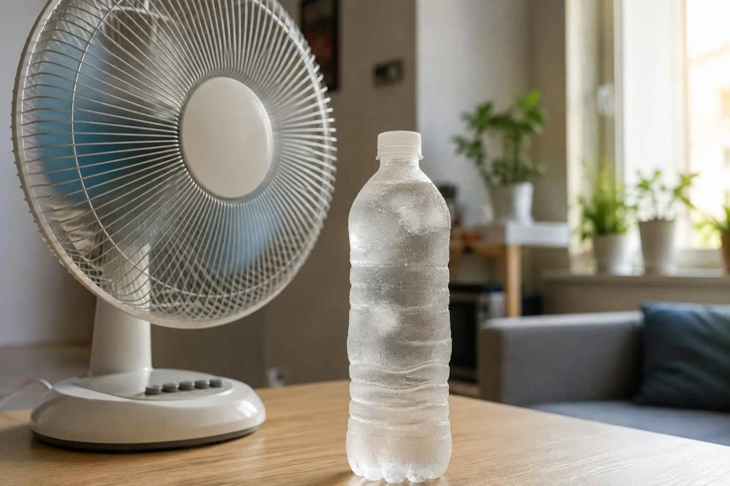 Il trucco della bottiglia d’acqua ghiacciata davanti al ventilatore funziona davvero?
