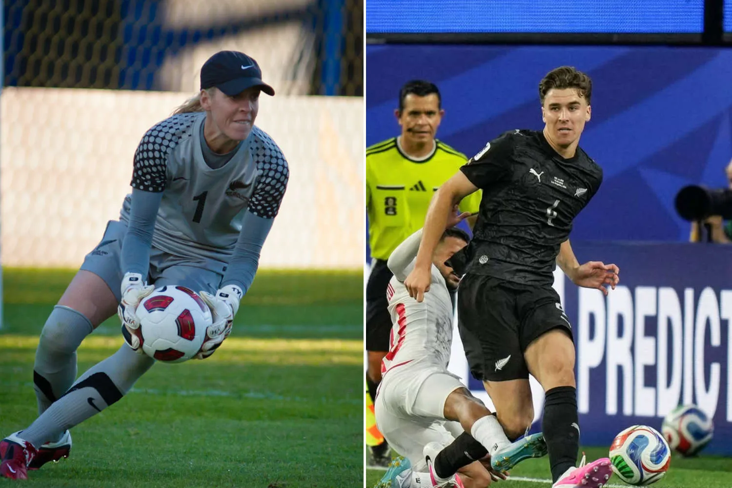 Per la prima volta mamma e figlio hanno preso parte ai Mondiali di calcio: i neozelandesi Jenny e Tyler Bindon fanno la storia!