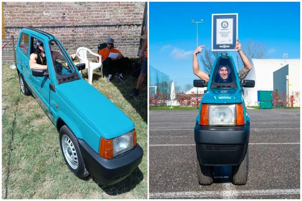 L’auto più stretta del mondo (50 cm) è una Panda realizzata in Italia - HDmotori.it