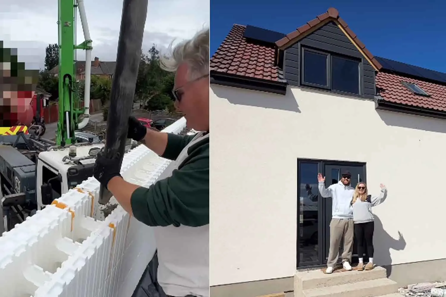 A 26 anni questa coppia ha costruito una casa usando blocchi di polistirolo: col fai-da-te ha risparmiato 220mila euro