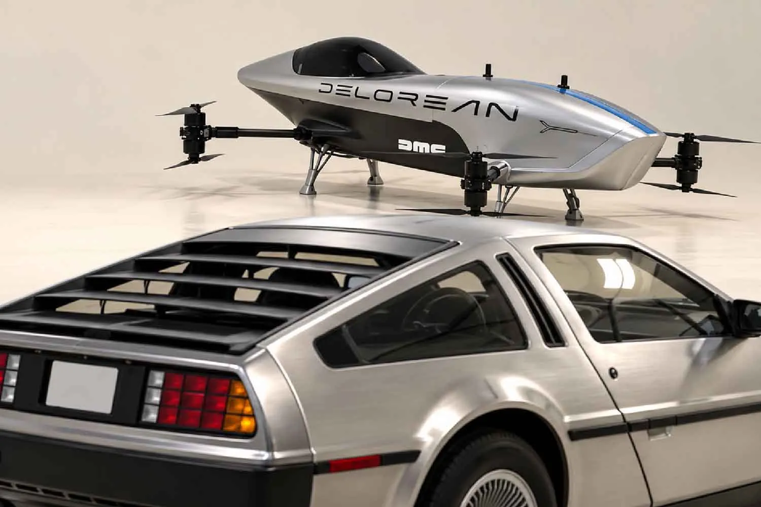 La DeLorean spicca il volo 40 anni dopo Ritorno al futuro : correrà nei cieli con Airspeeder