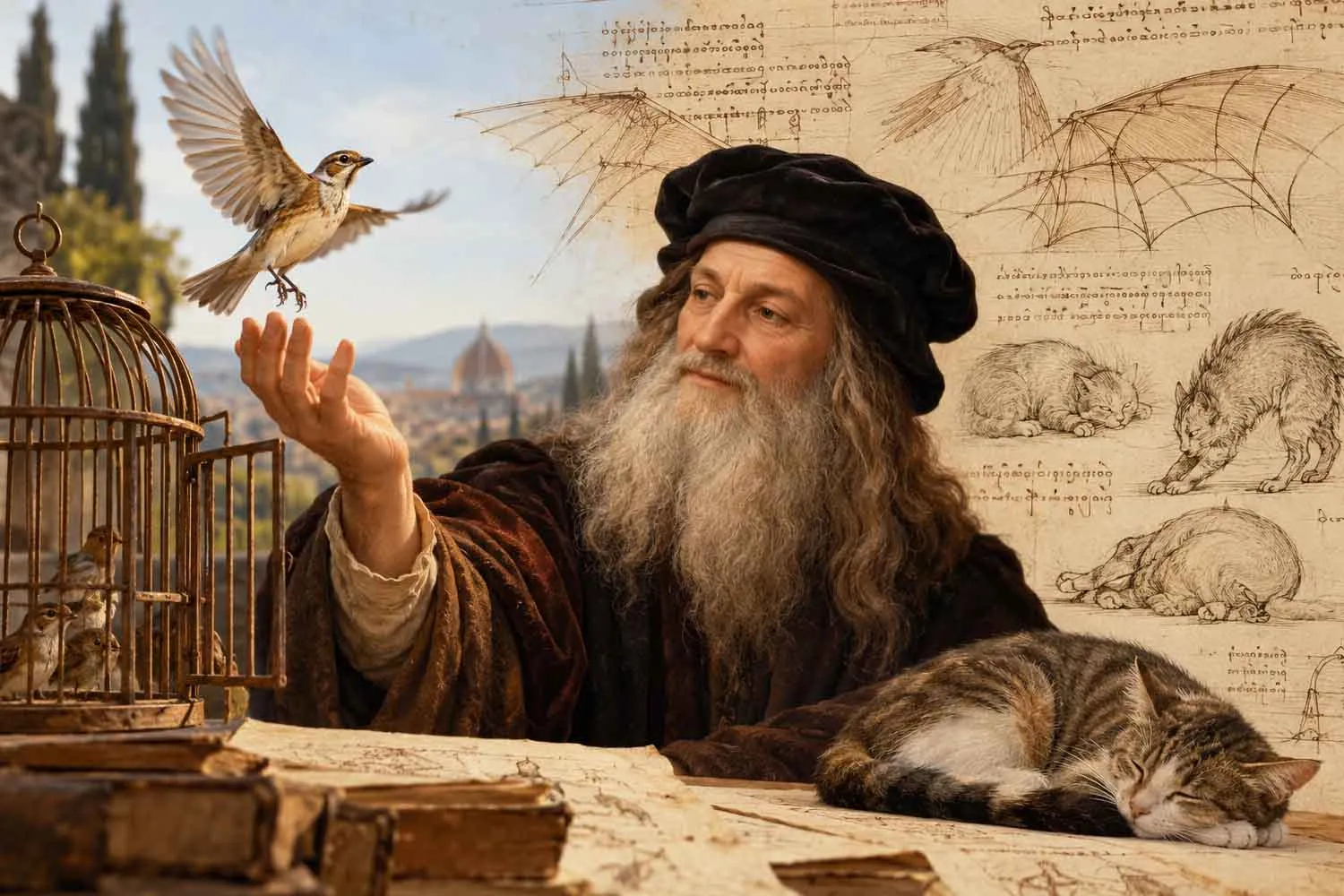 Leonardo da Vinci era davvero vegetariano? Una lettera del 1516 svela una sensibilità verso animali e natura incredibilmente attuali